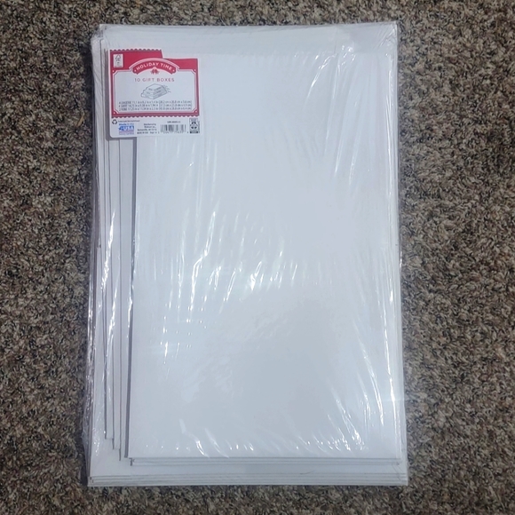 NEW GIFT BOXES PACK OF 10 WHITE - Picture 2 of 3